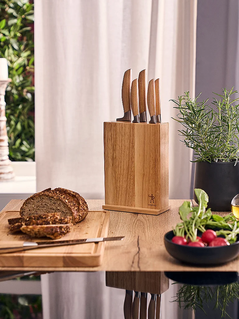 HENCKELS BY ZWILLING Messerblock PAKKA 7tlg. Pakkaholz hellbraun